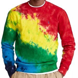 NEW POLO RALPH LAUREN TIE DYE SWEATSHIRT TOP MEDIUM